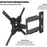 Ultra Slim Tilt Swivel TV Wall Bracket Mount For 24-55 Inch LED LCD Plasma & Curved Screens Image 3