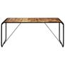 Dining Table 180x90x76 cm Solid Rough Mango Wood Image 4