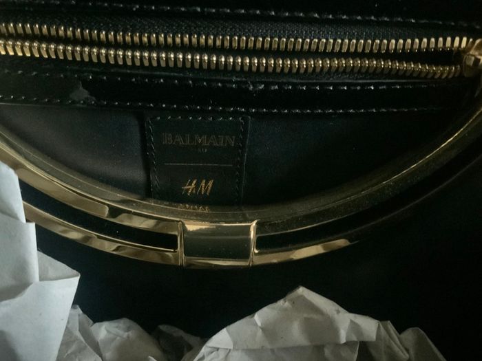 Balmain H & M green large bag