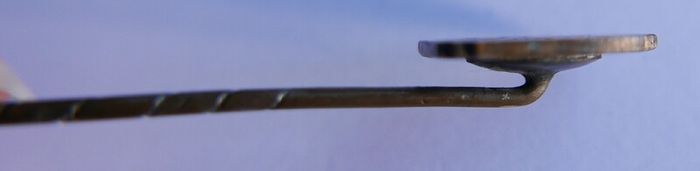 Victorian Gold Metal Antique Stick Pin with Gold Plated  Flower