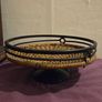 Vintage Wrought Iron and Woven Rattan Fruit Basket Image 5