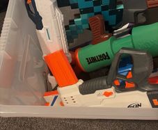 Job Lot Nerf Guns and Bullets
