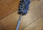 Soft brush for dust, spiderwebs etc., dust remover with long handle