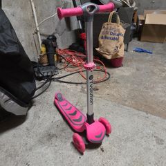 Pink Yvolution Glider Scooter for Children Aged 3-10 Years