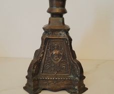 Antique french bronze candleholder
