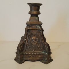 Antique french bronze candleholder
