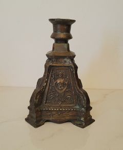 Antique french bronze candleholder
