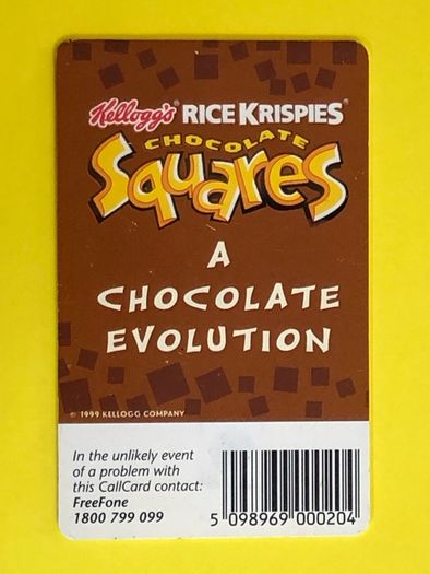 Callcard 1233 Kelloggs Squares
