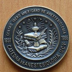 Anesthesiology Vintage Anaesthesiologist medal 1958 - 1966 | 41g
