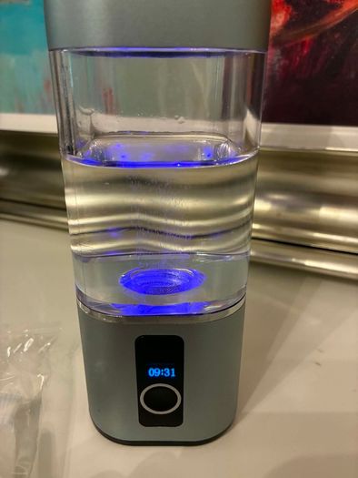 High-Concentration Hydrogen Water Bottle Generator (3000-6000 PPB) + Inhaler Kit