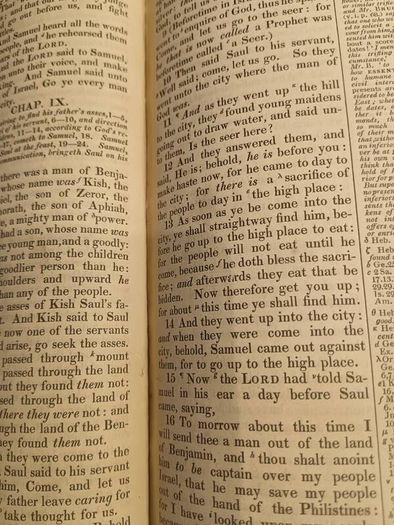 1846 Rare Miniature Quarto Bible