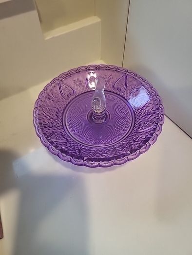 Glass birdbath