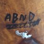 RARE  Senegal Decorated Cow Horn signed ABND. On marble plinth. Image 10