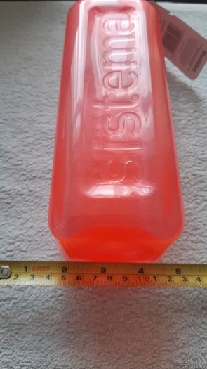 Sistema 1L Square Water Juice Bottle Orange New Home Office School College