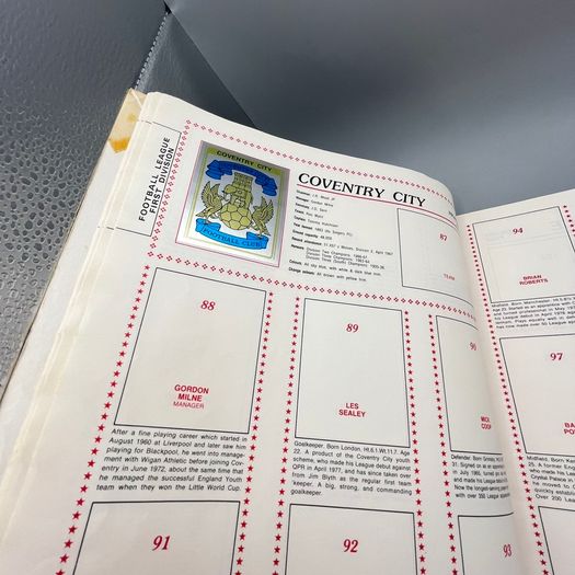 Vintage Panini Football 80 Football Sticker Album 1980