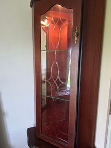 Solid Wood Drinks/Display Cabinet with Lights