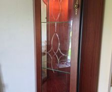 Solid Wood Drinks/Display Cabinet with Lights
