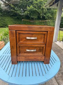 bedside table with drawers