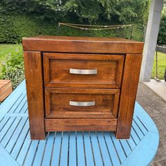bedside table with drawers