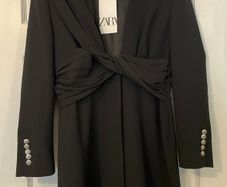ZARA Black Blazer Dress - Size M - New with Tags