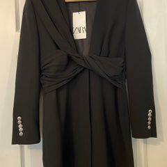 ZARA Black Blazer Dress - Size M - New with Tags
