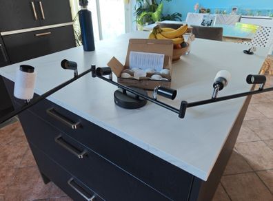 Ceiling light with adjustable arms  + set of bulbs