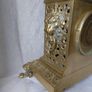 Ornate Antique Mantel Clock Solid Brass circa 1900s Working Beautiful solid Image 10