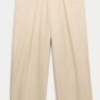 M&S Pure Cotton Pleat Front Barrel Leg Chinos Size UK 14 Short Image 5
