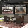4 Piece Rattan Garden Sofa Set Image 4