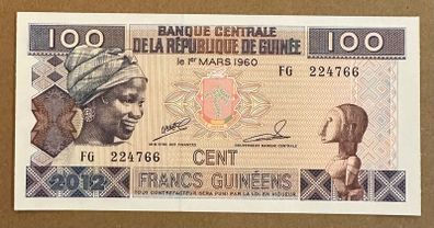Guinea 100 Francs 2012 Banknote