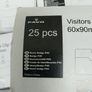 25 Name Security  Visitor Clip on Badges 60x90mm Image 3