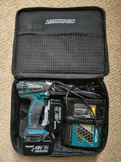 Makita DHP458 18V LXTCombi Hammer Drill - Complete Pack
