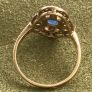 Gold Sapphire Diamonds Art Deco Ring Image 8
