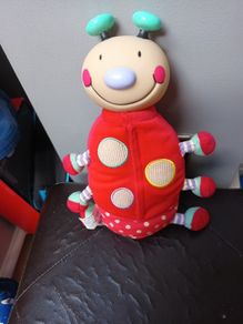 Ladybird  Glo Worm Style Plush Toy.