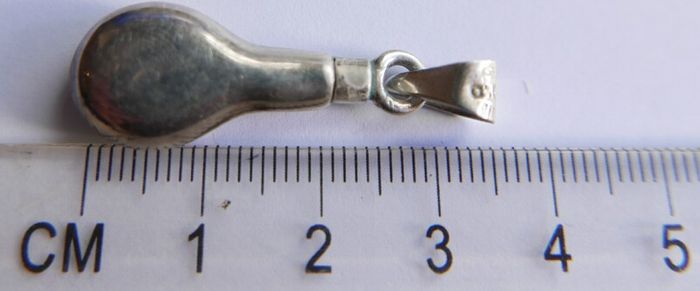 Vintage Sterling Silver 925 Perfume Tear Drop Pendant or Kohl Liner