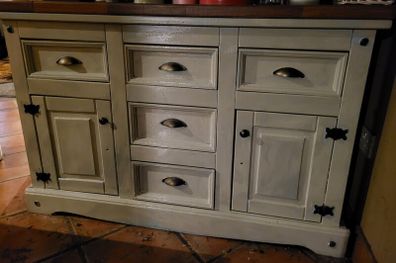 Sideboard Mexican Pine Painted