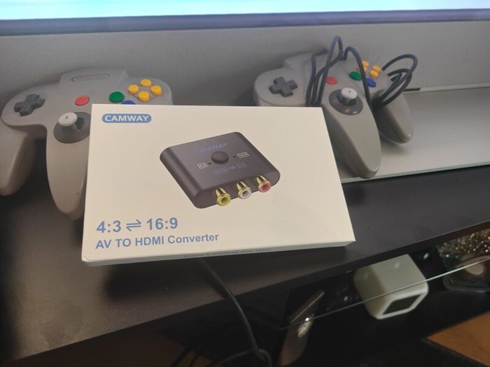 Nintendo 64 with hacked game