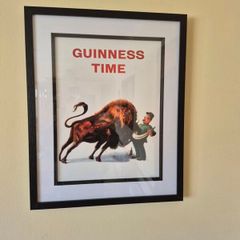 Framed Vintage Guinness Poster 1959 Bisontenary Edition 43cm x 53cm