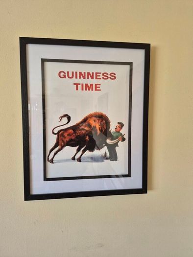 Framed Vintage Guinness Poster 1959 Bisontenary Edition 43cm x 53cm