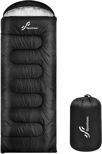 NEW SALE | Sleeping Bag Camping Sleep Bags: Sportneer Warm Sleeping Bags for Single Adults 3-4 Season Waterproof Lightweight Large Ultralight suit for Adult Man Fishing Travel Outdoor