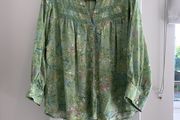 Cotton Traders sage floral blouse (U.K. 16)