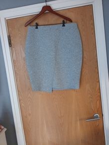 Savida Grey  Wrap Effect A-Line  Grey Skirt.   S. 16.  New - No Tag.