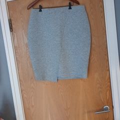 Savida Grey  Wrap Effect A-Line  Grey Skirt.   S. 16.  New - No Tag.