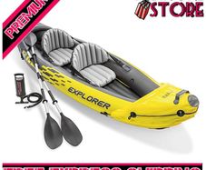 K2 Kayak, 2-Person Inflatable Kayak Set with Aluminum Oars and High Output Air Pump (FREE SHIPPING)