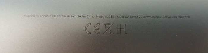 Apple Macbook Pro 2022 M2 | 13.3" | Touch Bar M2 8-core Cpu | 10-core Gpu | 8 Gb | 256 Gb Ssd | Space Gray |  Maximum Capacity : 91%