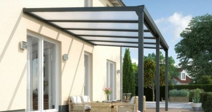 Premium Aluminium Veranda Pergola Anthracite Grey Finish