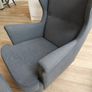 IKEA STRANDMON Wing Chair & Footstool Image 4