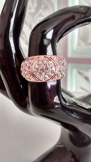 Rose Gold Plated Crystal Ring