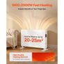 Convection Panel Heater, 2000W Electric Panel Space Heater with Remote & Touch Control, 3 Modes, 24H Timer, Stand or Wall Mount Design with Anti-Tipping & Overheat Protection for Home and Office Image 2