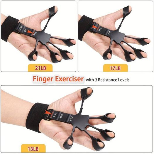 Grip Strength Trainer Kit with Finger Exerciser, Hand Grip Strengthener, Hand Extension Exerciser